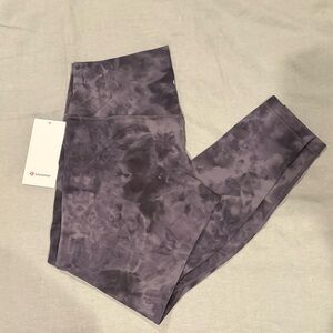 Lululemon Align High-Rise Pant 28” in Diamond Dye Pitch Grey / Graphite Gray